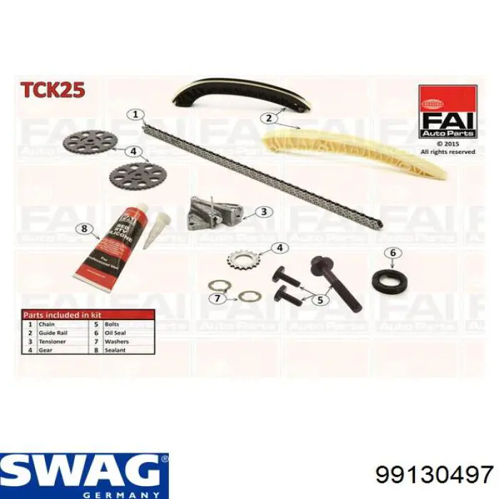 Ремкомплект ГРМ Swag 99130497 цена, от 74.24 USD
