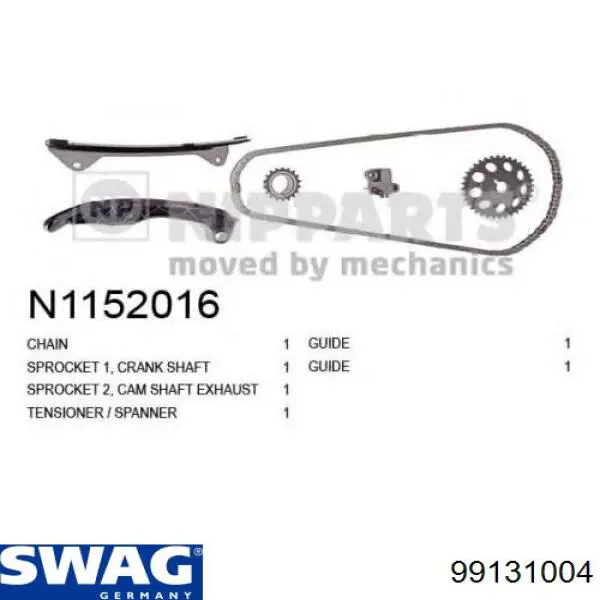 Цепь привода распредвала Swag 99131004 цена, от 38.50 USD