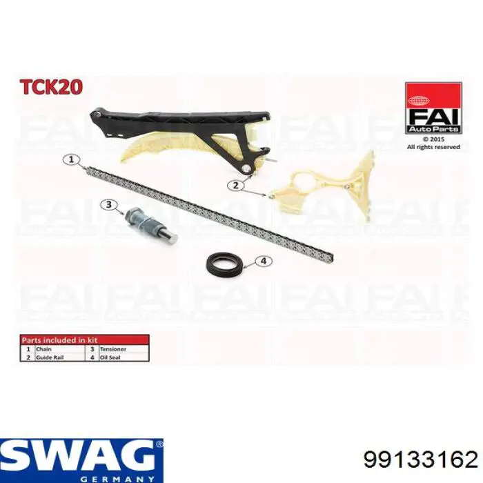 Ремкомплект ГРМ Swag 99133162 цена, от 110.08 USD