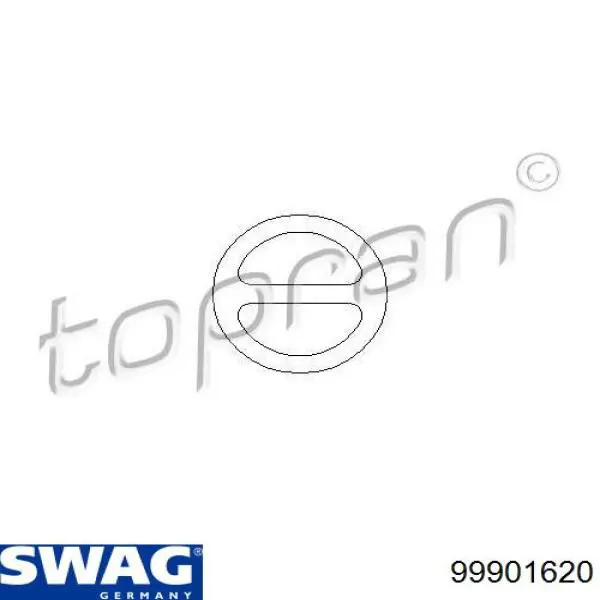 Подушка крепления глушителя Swag 99901620 цена, от 1.41 USD
