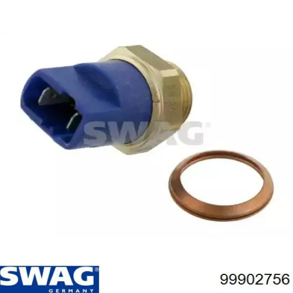 Датчик температуры охлаждающей жидкости (включения вентилятора радиатора) SWAG 99902756