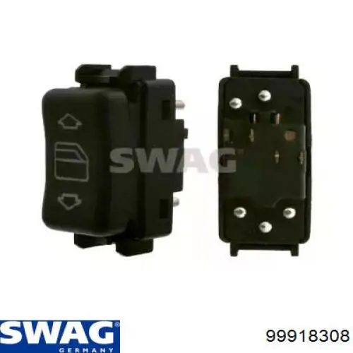Кнопка включения мотора стеклоподъемника передняя правая Swag 99918308