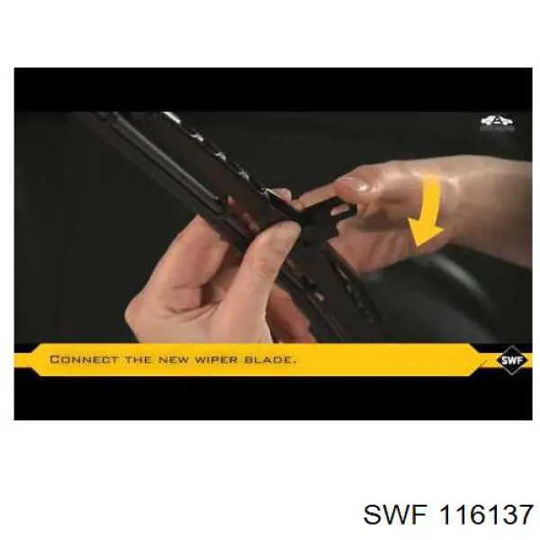 Резинка щетки стеклоочистителя водительская SWF 116137