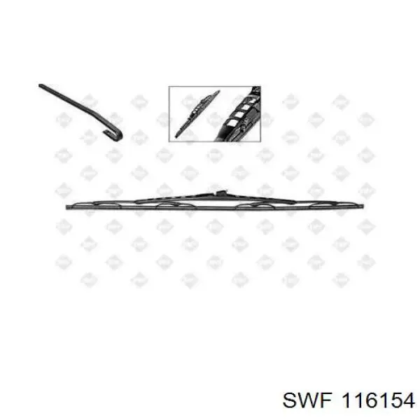 Щетка дворника правая SWF 116154
