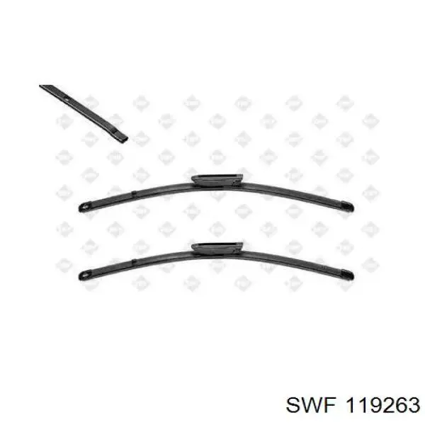 119263 SWF щетка-дворник лобового стекла, комплект из 2 шт.