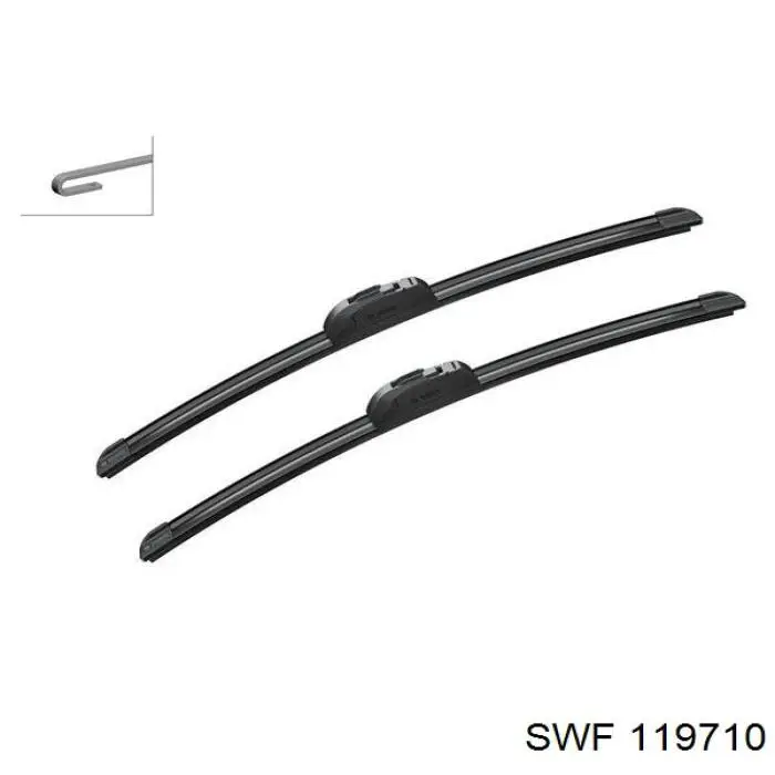 119710 SWF щетка-дворник лобового стекла, комплект из 2 шт.