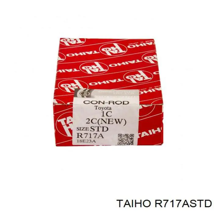 R717ASTD Taiho folhas inseridas de cambota de biela, kit, padrão (std)