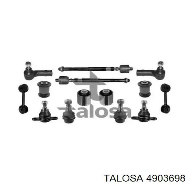 Kit de reparação de suspensão dianteira para Volkswagen Transporter (70XB, 70XC, 7DB, 7DW)