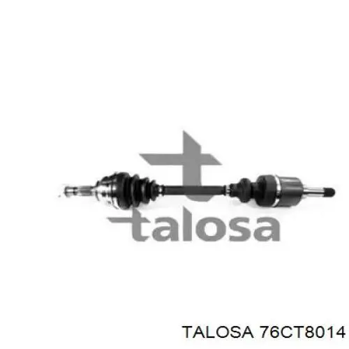 Полуось (привод) передняя левая 76CT8014 Talosa