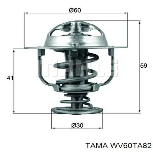 WV60TA82 Tama termostato