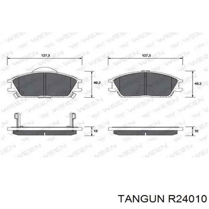Купить R24010 Tangun Колодки тормозные