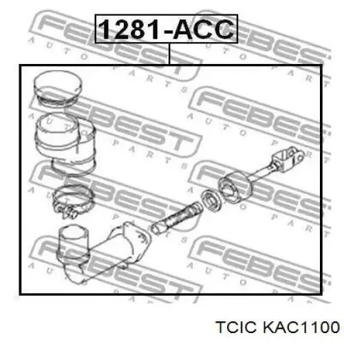 Главный цилиндр сцепления KAC1100 Tcic