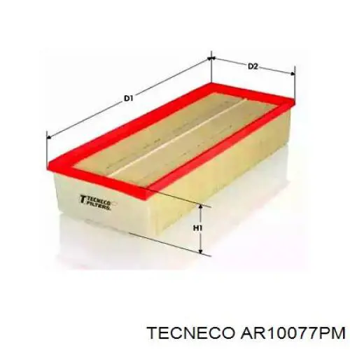 Воздушный фильтр AR10077PM Tecneco