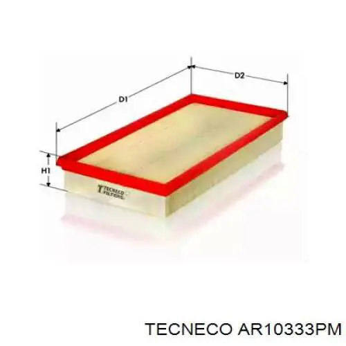 Воздушный фильтр AR10333PM Tecneco