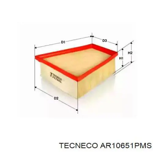 Фильтр воздушный Tecneco AR10651PMS