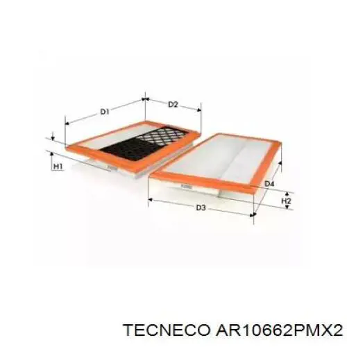 AR10662PMX2 Tecneco воздушный фильтр