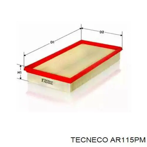 Воздушный фильтр AR115PM Tecneco