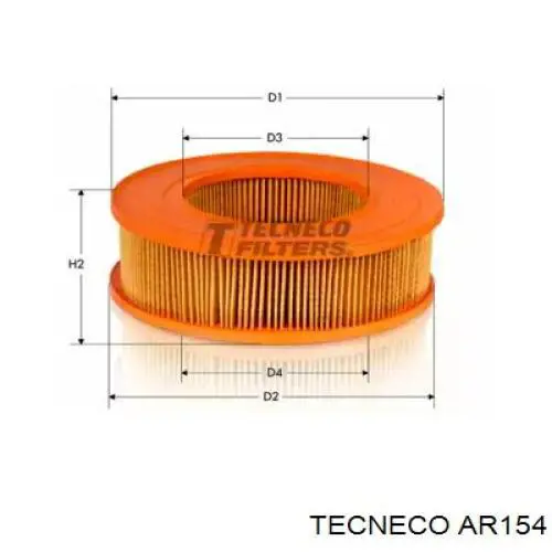 Воздушный фильтр AR154 Tecneco