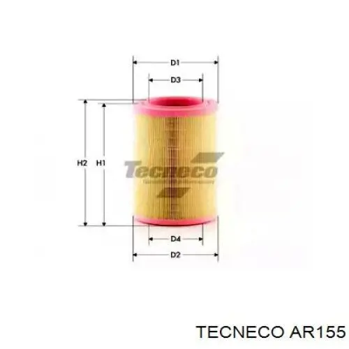 Воздушный фильтр AR155 Tecneco