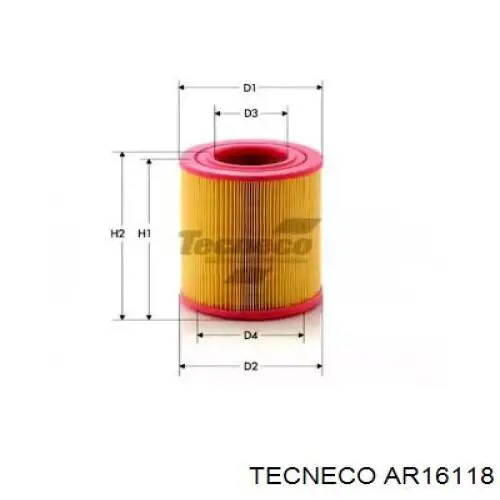 AR16118 Tecneco воздушный фильтр