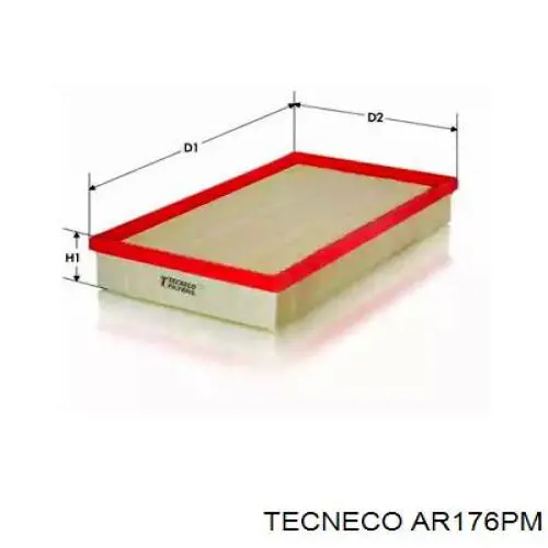 Воздушный фильтр AR176PM Tecneco