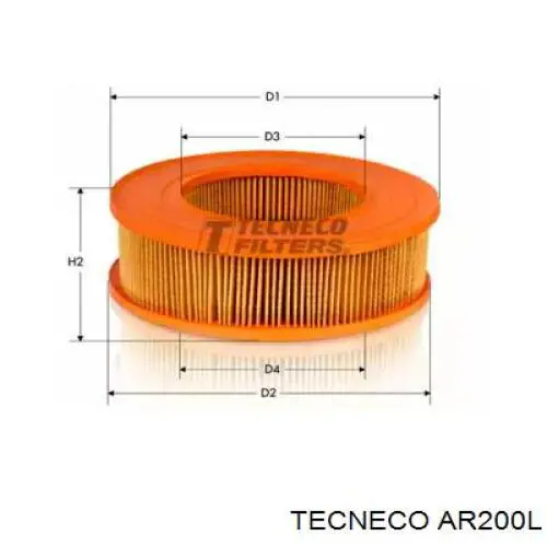 Воздушный фильтр AR200L Tecneco