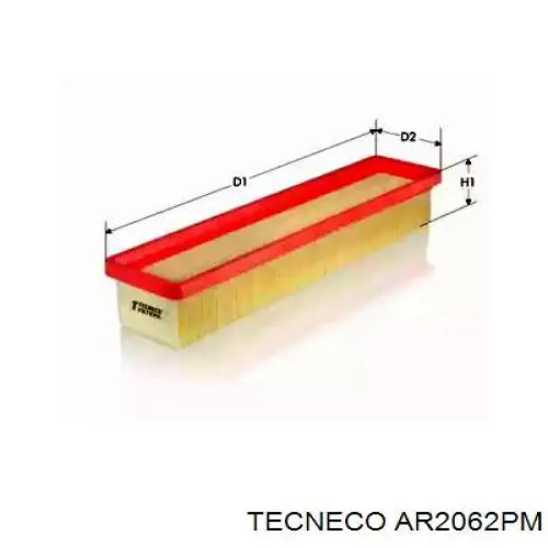 Воздушный фильтр AR2062PM Tecneco