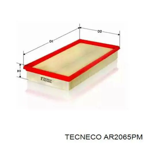 Воздушный фильтр AR2065PM Tecneco