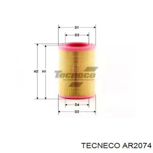 Воздушный фильтр AR2074 Tecneco