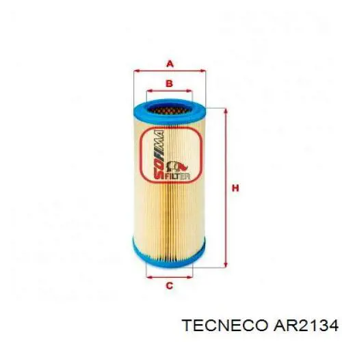 Воздушный фильтр AR2134 Tecneco