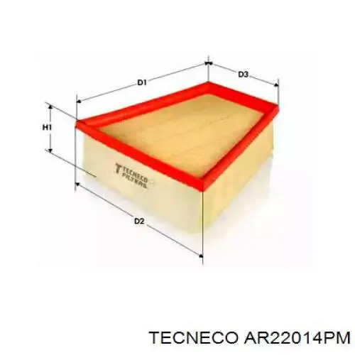 Воздушный фильтр AR22014PM Tecneco