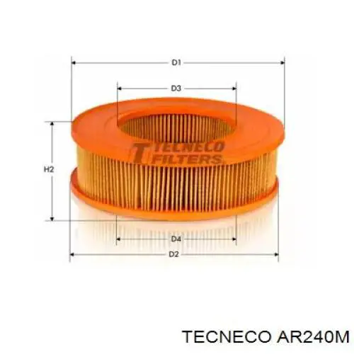 Воздушный фильтр AR240M Tecneco