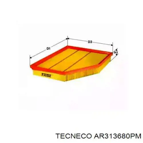 Воздушный фильтр AR313680PM Tecneco