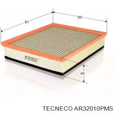 Воздушный фильтр AR32010PMS Tecneco