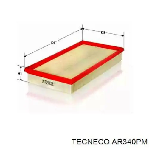 Воздушный фильтр AR340PM Tecneco