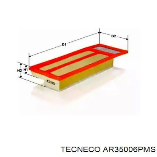 Воздушный фильтр AR35006PMS Tecneco