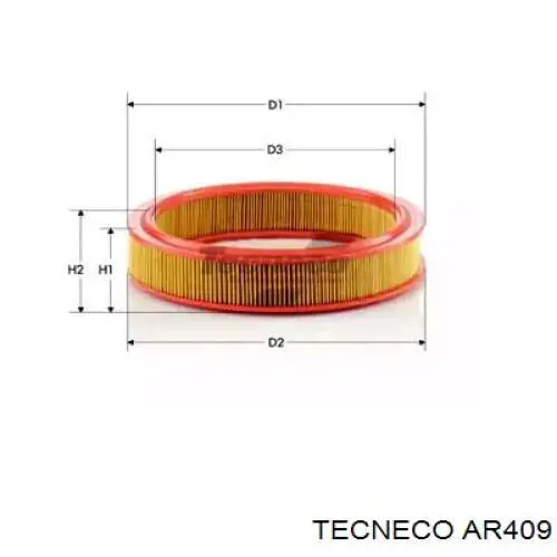 Воздушный фильтр AR409 Tecneco