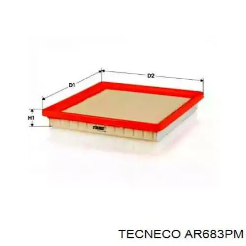 Воздушный фильтр AR683PM Tecneco