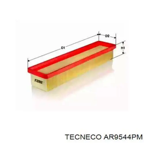 Воздушный фильтр AR9544PM Tecneco