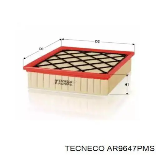 Воздушный фильтр AR9647PMS Tecneco