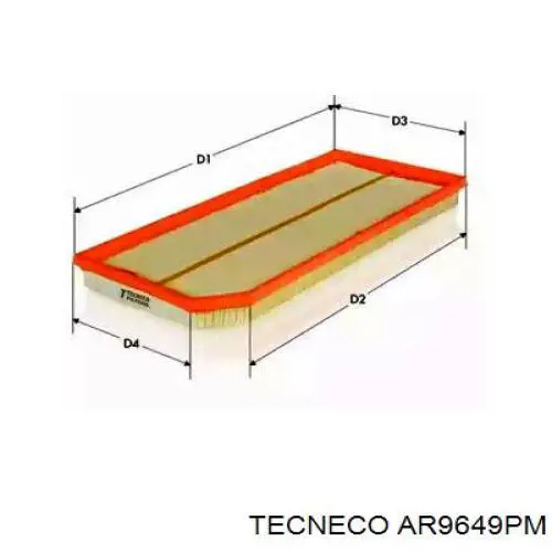 Воздушный фильтр AR9649PM Tecneco