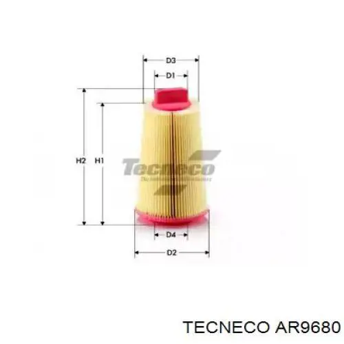Фильтр воздушный Tecneco AR9680