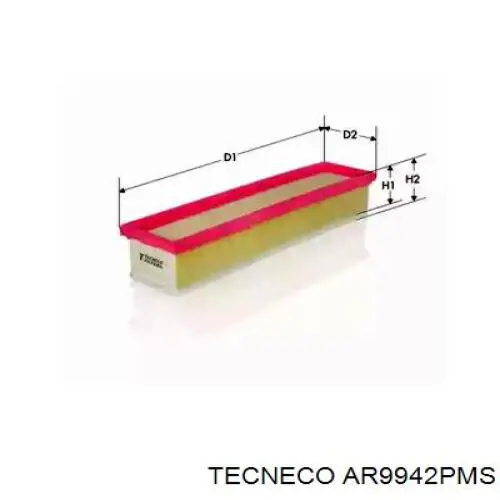 Воздушный фильтр AR9942PMS Tecneco