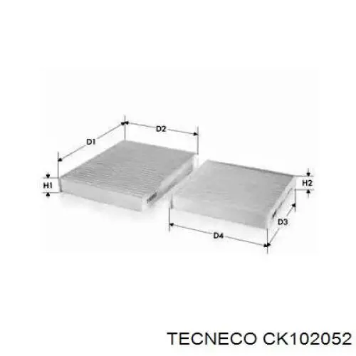 CK102052 Tecneco фильтр салона