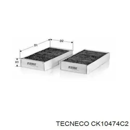 Фильтр салона CK10474C2 Tecneco