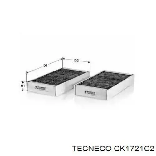 Фильтр салона CK1721C2 Tecneco