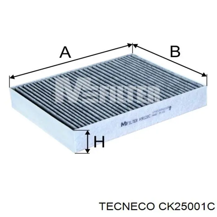 Filtro de habitáculo CK25001C Tecneco