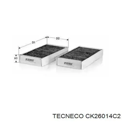 Фильтр салона CK26014C2 Tecneco