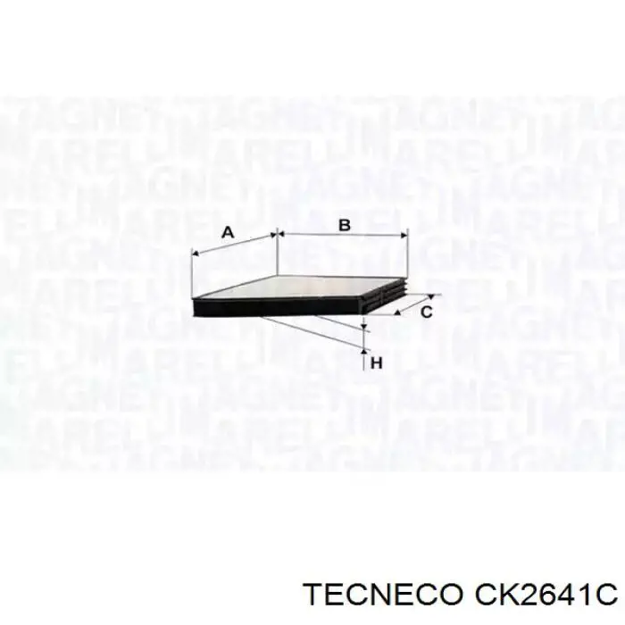 Фильтр салона CK2641C Tecneco