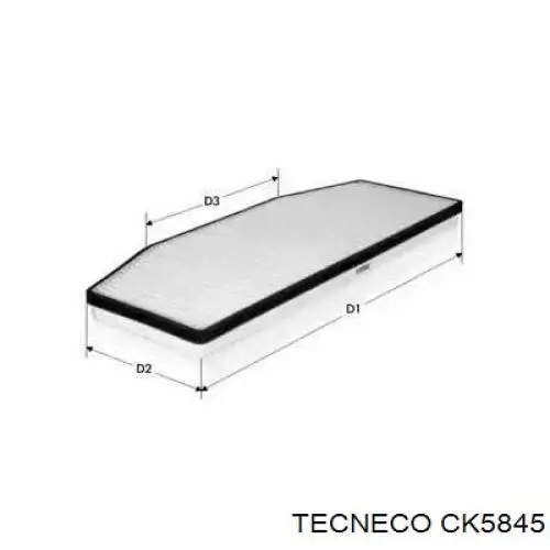 Фильтр салона CK5845 Tecneco